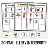 Sommar- eller vintersport? Sorteringsträning & memory