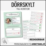 Dörrskylt till kontor - bild 1