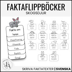 Faktaflippbok | Skogsdjur (Skriva faktatexter)