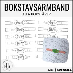 ABC-paket MAXI | Väggalfabet, bokstavsmaterial, bokstavshäfte, bänkhjälp mm.