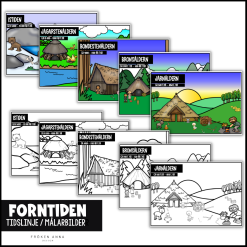 Målarbilder / Tidslinje forntiden