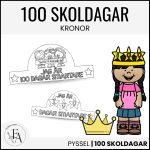 100 skoldagar – Krona (2 olika) - bild 1