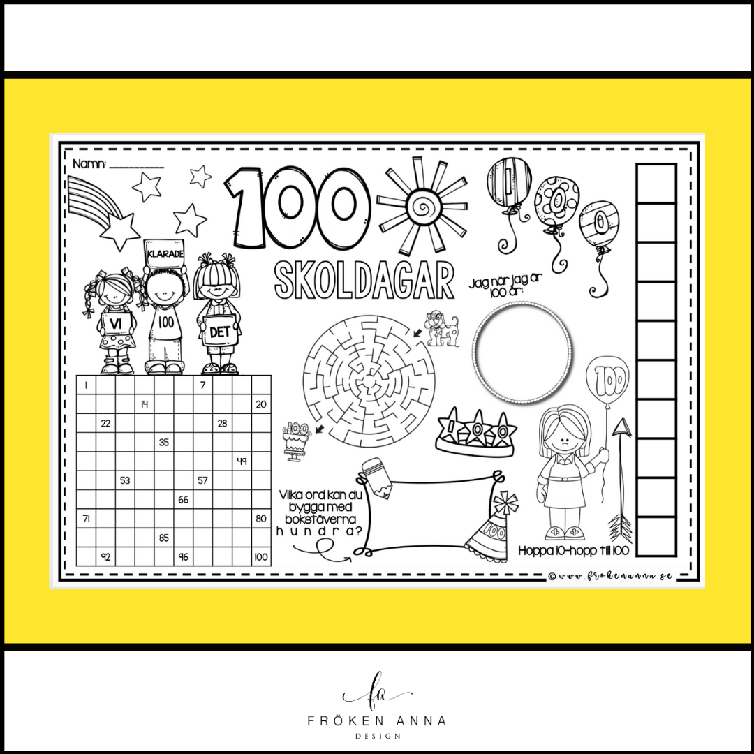 Pyssselblad: 100 skoldagar