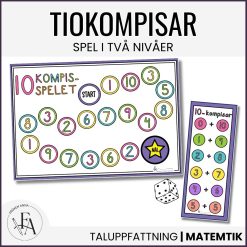 10-kompis-spelet (tema färgglatt): Lär dig tiokompisar / tiokamrater