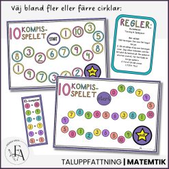 10-kompis-spelet (tema färgglatt): Lär dig tiokompisar / tiokamrater