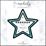 Stjärnmedalj (turkos) - bild 3