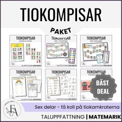 PAKET: tiokompisar / tiokamrater | 6 delar
