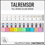 Talremsor / Sifferremsor till bord eller bänk - bild 1