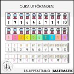 Talremsor / Sifferremsor till bord eller bänk - bild 2