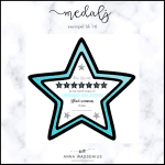 Stjärnmedalj (turkos) - bild 4