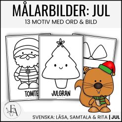 Målarbilder jul