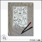 Målarbild doodle jul - bild 2