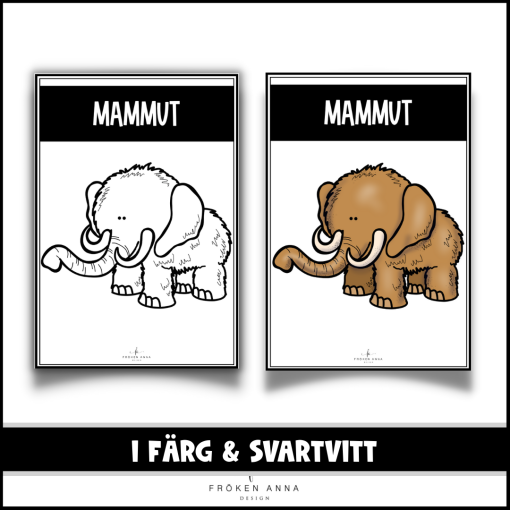 Forntiden: Istidens djur - posters & målarbilder