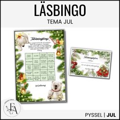 Julläsningsbingo (redigerbart)
