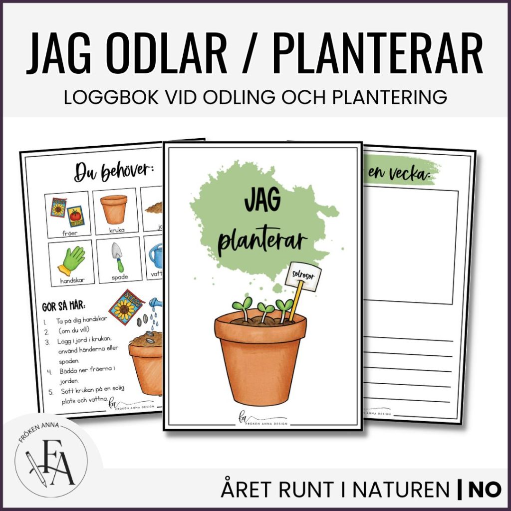 Jag planterar – loggbok vid plantering