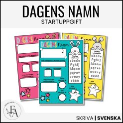 Startuppgift: Dagens namn