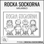 Målarbild rocka sockorna - bild 1