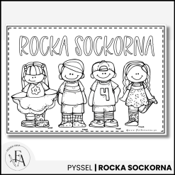 Målarbild rocka sockorna