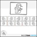 Målarbilder snögubbe 0-10 - bild 2