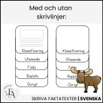 Faktaflippbok | Skogsdjur (Skriva faktatexter) - bild 2