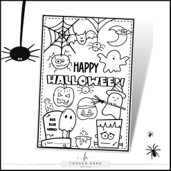 Färglägg halloween