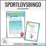 Redigerbart Sportlovsbingo (skriv in egna uppdrag) - bild 1