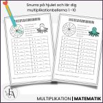 Multiplikationssnurran (Tabell 1-10) - bild 2