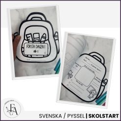Skolstartsryggsäck - Kreativ uppgift till åk F-6