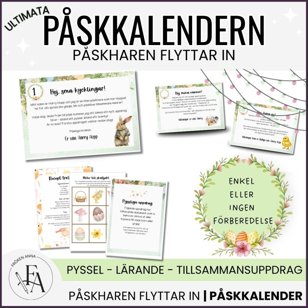 Påskkalender | Påskharen flyttar in | 21 Brev från Påskharen