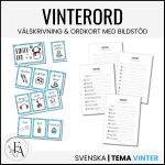 Vinterord (Ordkunskap, välskrivning, memory) - bild 1