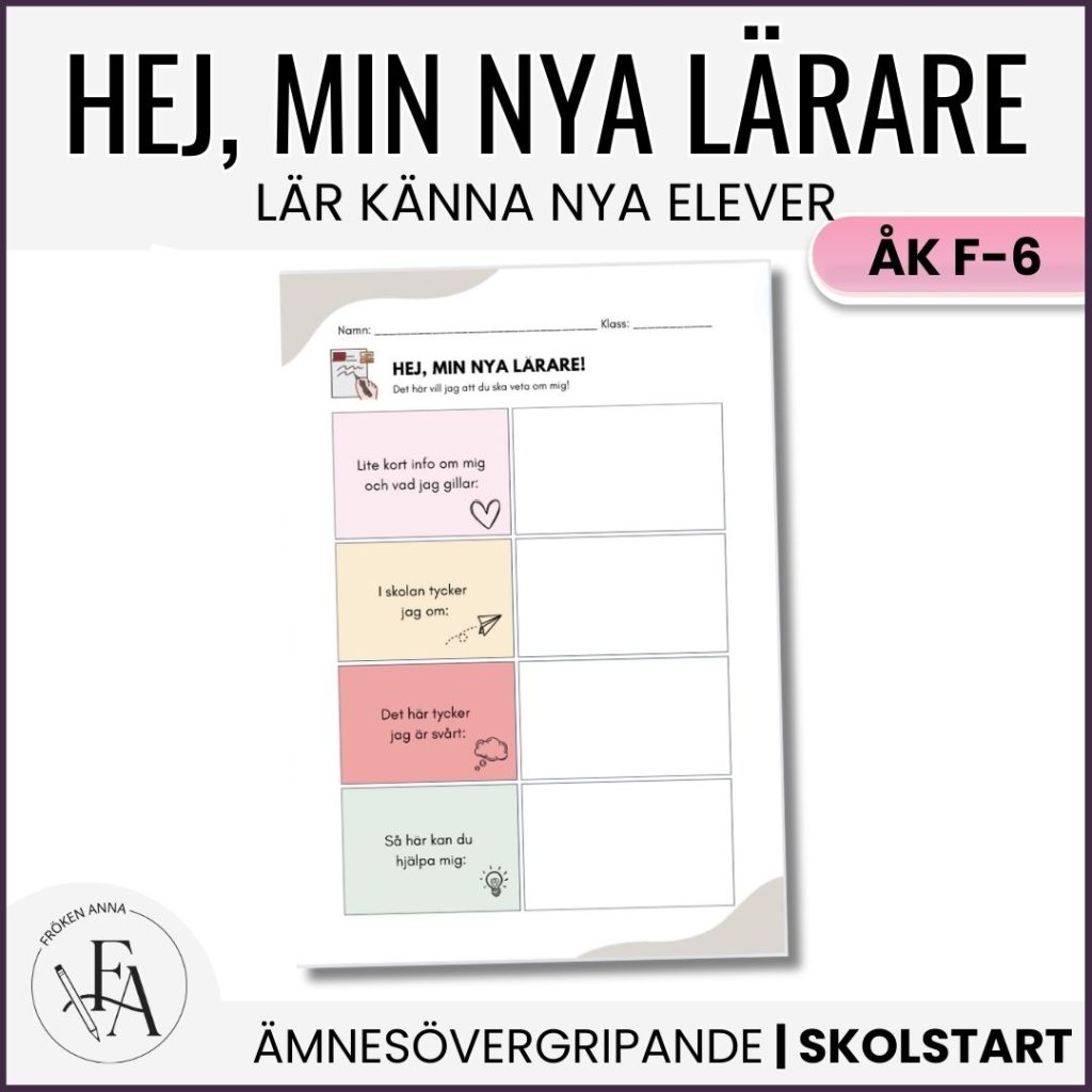 Hej, min nya lärare!