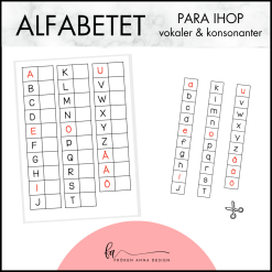 Alfabetet - para ihop vokaler och konsonanter