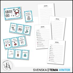 Vinterord (Ordkunskap, välskrivning, memory)