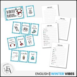 Winter words (Ordkunskap, välskrivning, memory)