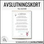 Avslutningskort till elever - bild 1