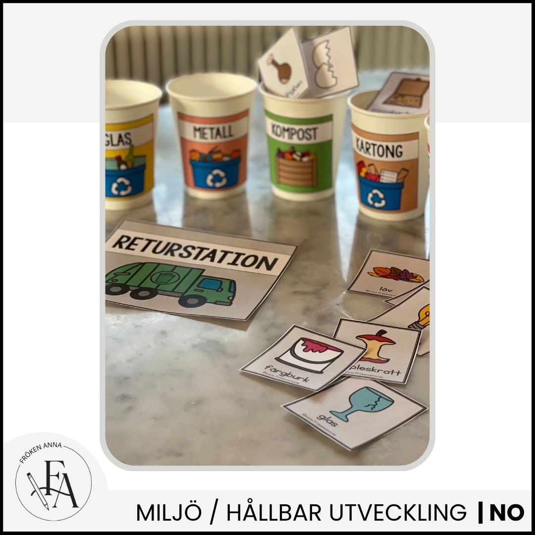 Sopsortering - sorteringskort | Miljö