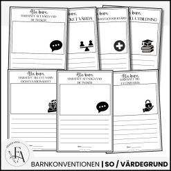 Barnkonventionen - Läs och Skriv om 8 artiklar