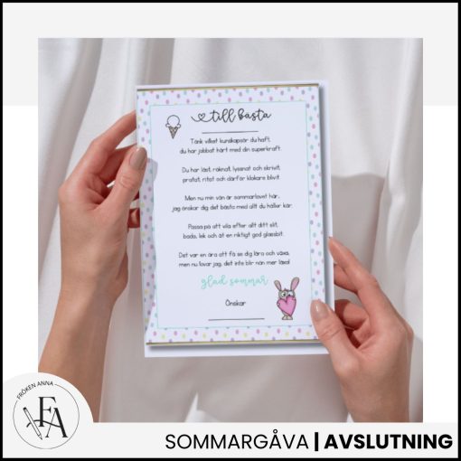 Avslutningskort till elever