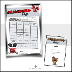 Redigerbart Julläsningsbingo