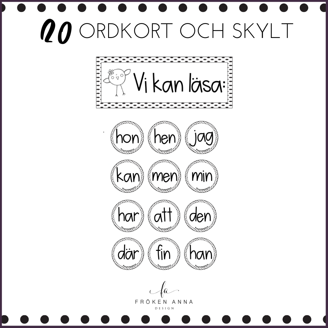 Högfrekventa ord (tre bokstäver)