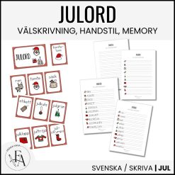 Julord (Ordkunskap, välskrivning, handstill memory)
