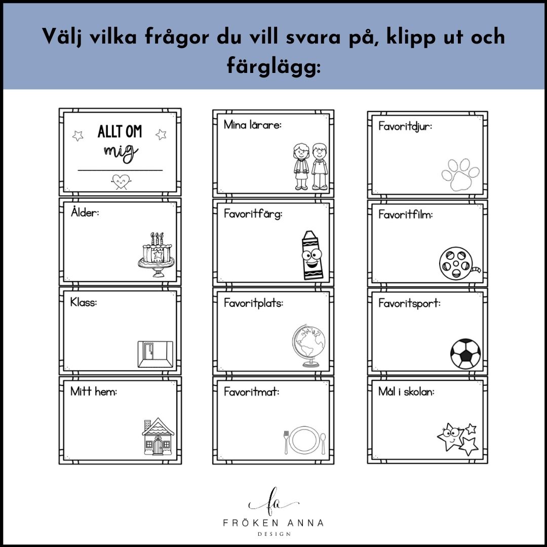 Allt om mig - vikbok