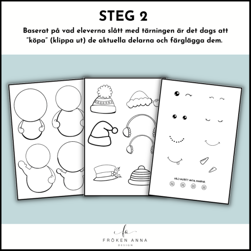 Snögubbsshoppen (pyssel, läs- och skriv)
