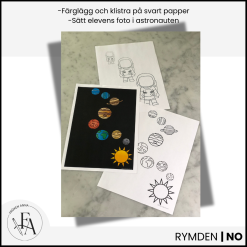 Solsystemet – kreativt rymdpyssel