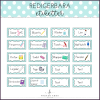 Redigerbara etiketter (ljusturkos)