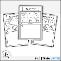 Lär dig rita steg för steg - tema vinter