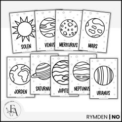 Målarbilder - Solsystemet