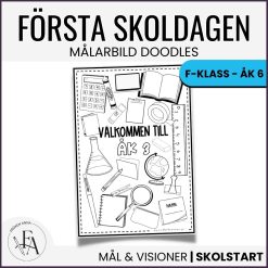 Målarbild skolstart