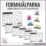 Formhjälparna arbetsblad | Visuellt stöd med geometriska figurer - bild 1
