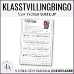 Klasstvillingbingo | Lär känna varandra - bild 1